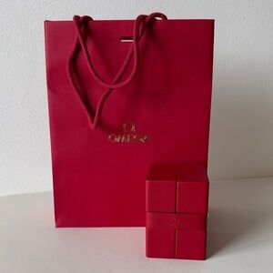 Omega Watch Box Travel Case with Shopping Bag ONLY